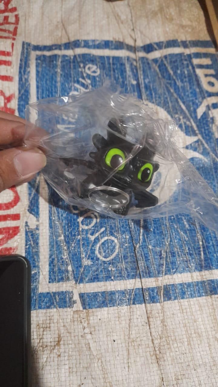 Night Fury Dragon Keychain with Sound and Light