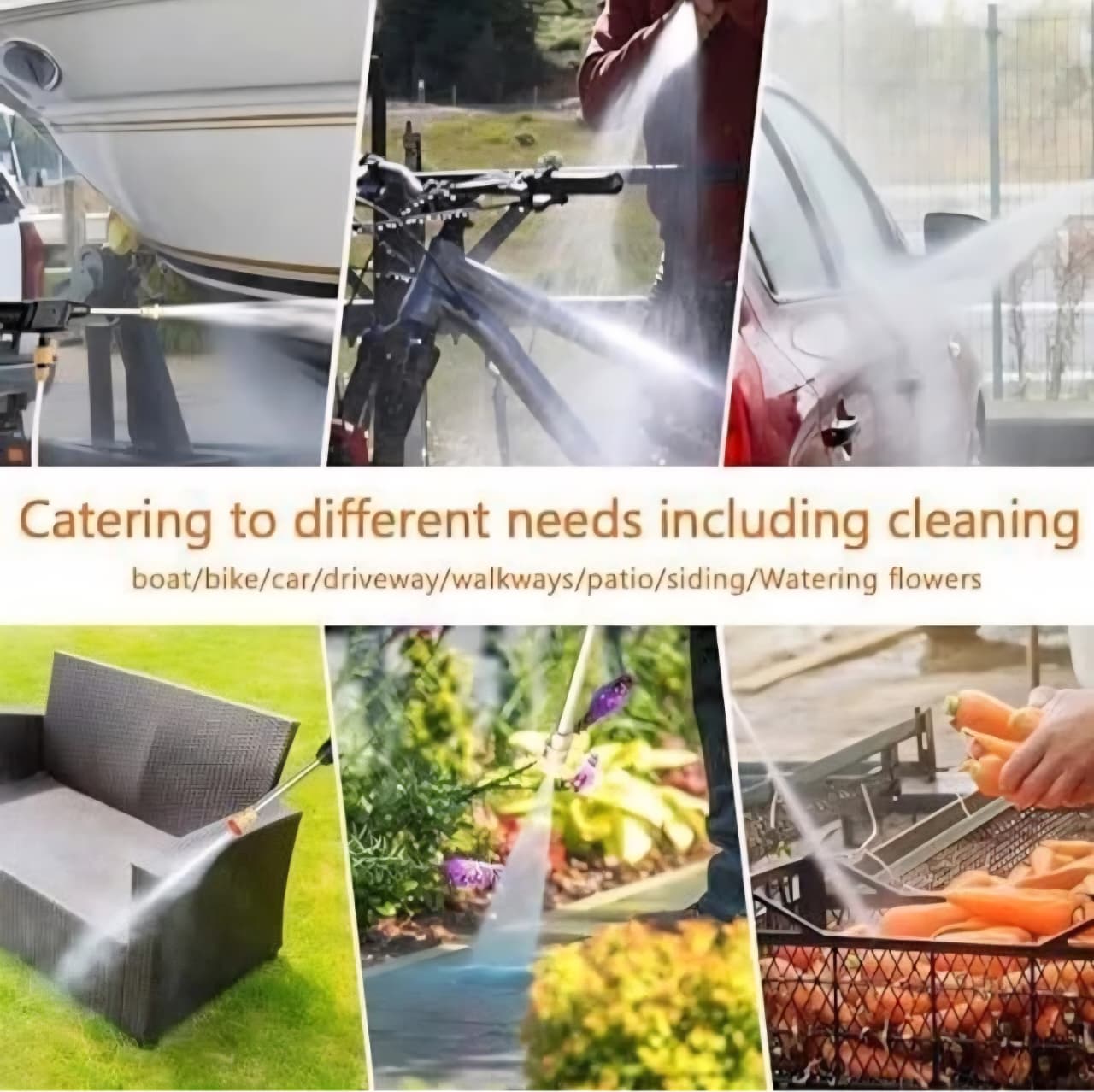 Cordless Pressure Washer, Portable Power Cleaner High Pressure Washer