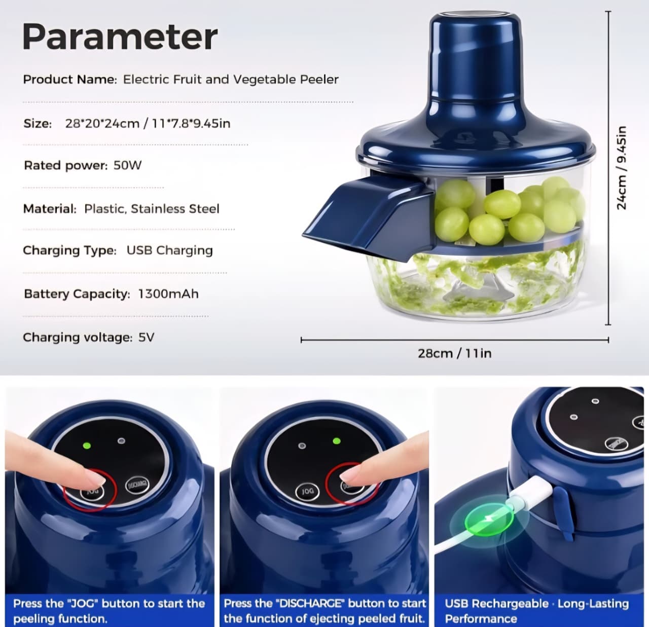 Automatic Vegetable Peeler, Electric Grape Garlic Peeling Machine, Small Fruit Tomato Peeler Tool Cherry Tomatoes Peelers Skinning Tool Rechargeable Commercial Smart Fruit Machine